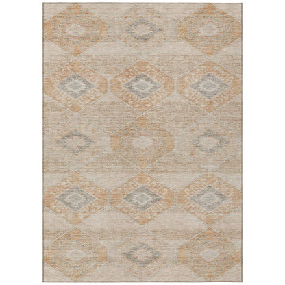 Machine Washable Indoor/Outdoor Chantille Copper 2'6" x 3'10" Rug