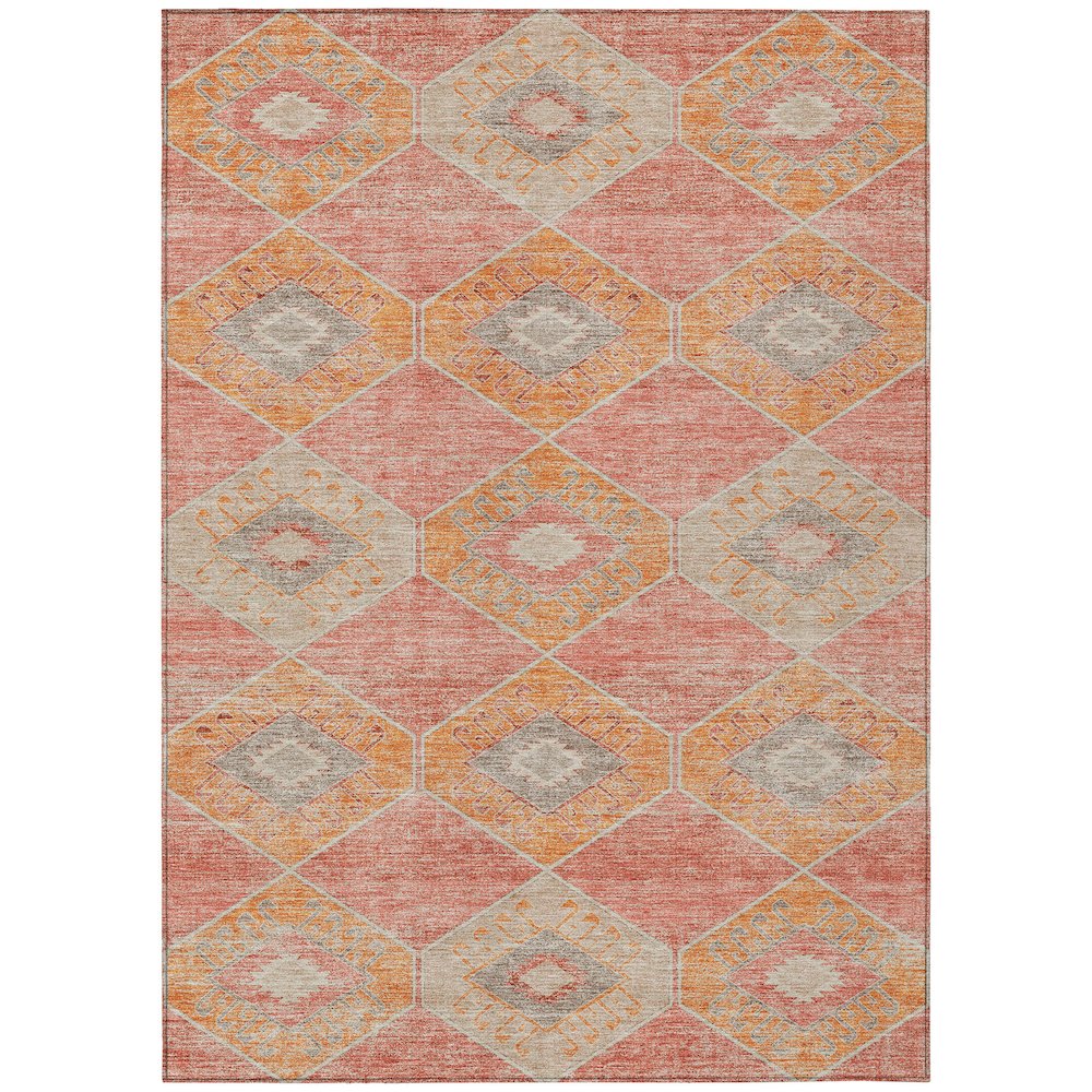 Machine Washable Indoor/Outdoor Chantille Coral 2'6" x 3'10" Rug