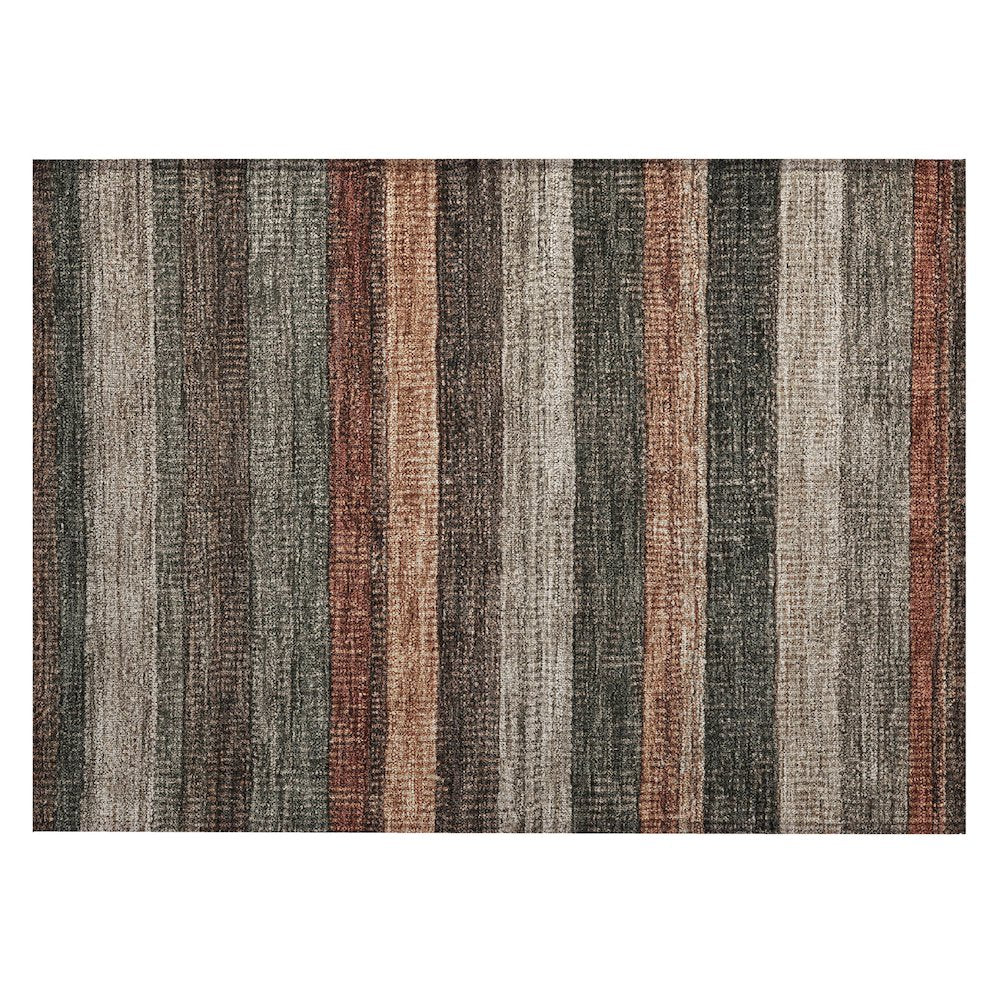 Machine Washable Indoor/Outdoor Chantille Paprika 1'8" x 2'6" Rug