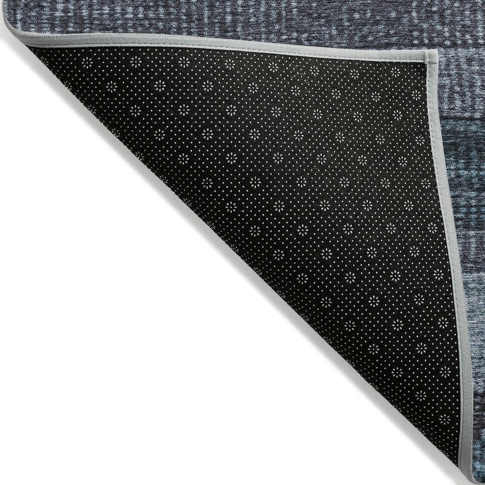 Machine Washable Indoor/Outdoor Chantille Teal 1'8" x 2'6" Rug