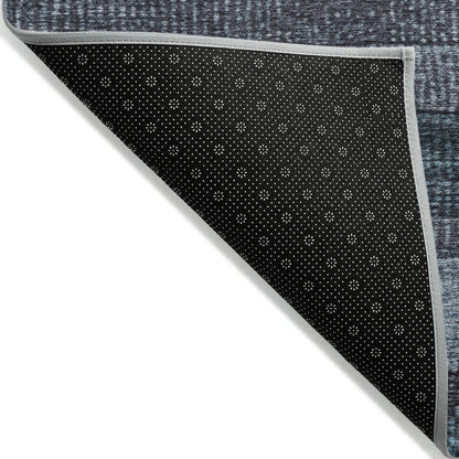 Machine Washable Indoor/Outdoor Chantille Teal 1'8" x 2'6" Rug