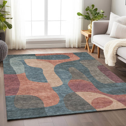Machine Washable Indoor/Outdoor Chantille Sage 2'6" x 3'10" Rug