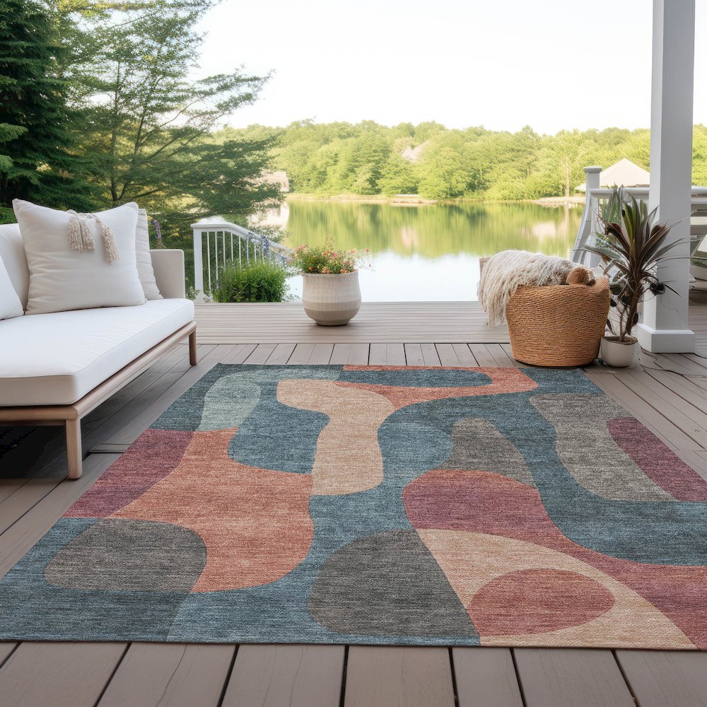 Machine Washable Indoor/Outdoor Chantille Sage 2'6" x 3'10" Rug