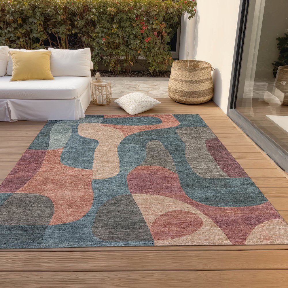 Machine Washable Indoor/Outdoor Chantille Sage 2'6" x 3'10" Rug