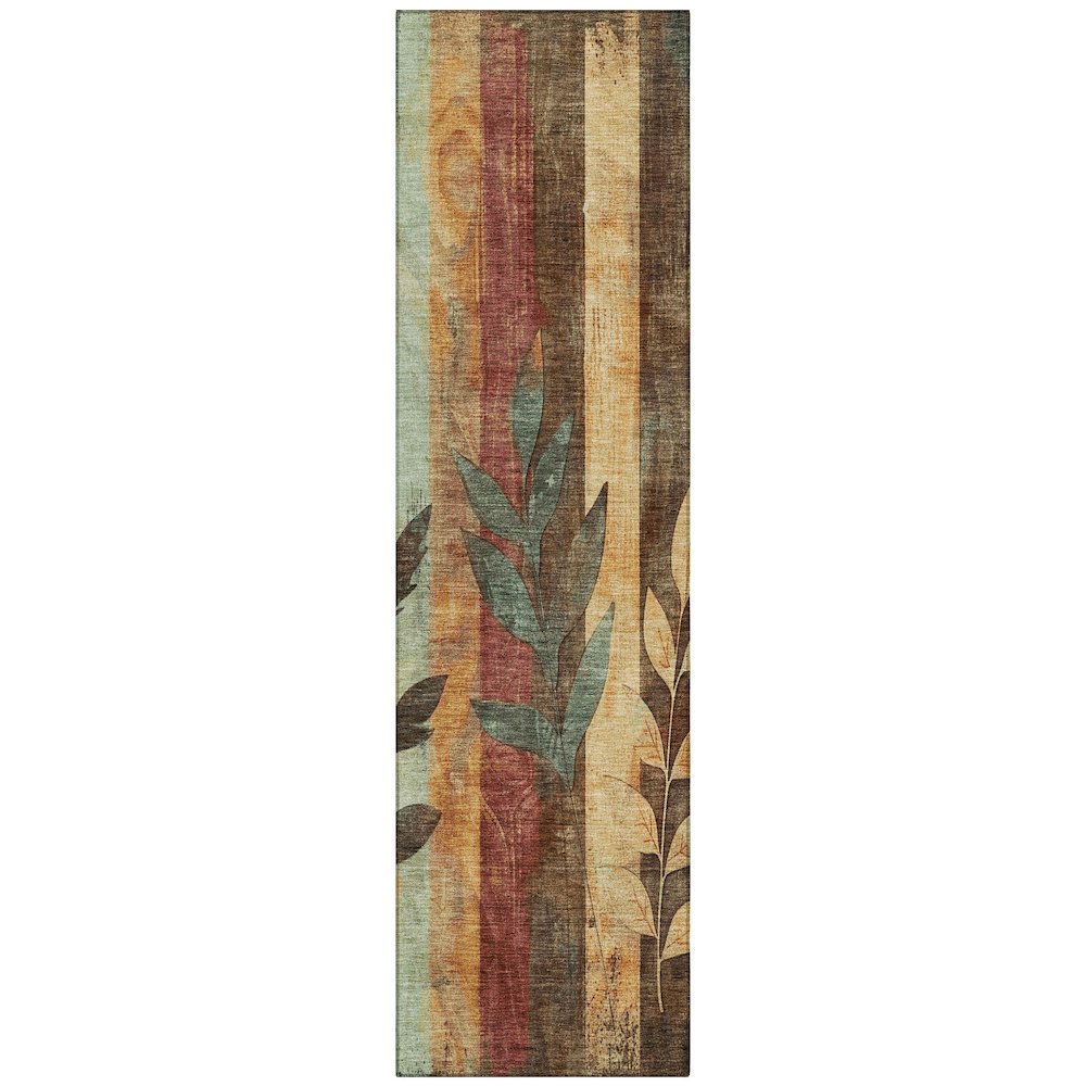 Machine Washable Indoor/Outdoor Chantille Wheat 2'3" x 7'6" Runner Rug