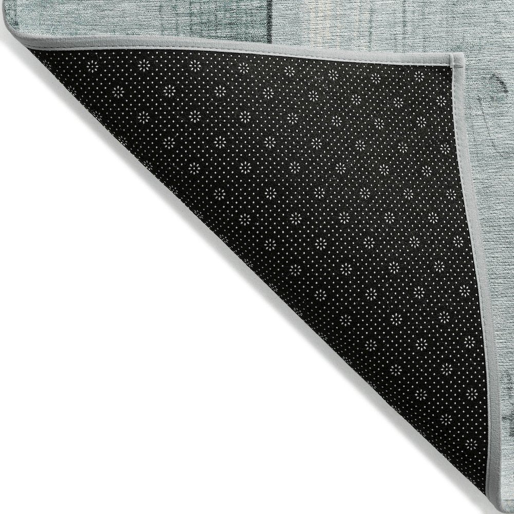 Machine Washable Indoor/Outdoor Chantille Seafoam 1'8" x 2'6" Rug