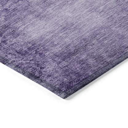 Machine Washable Indoor/Outdoor Chantille Purple 1'8" x 2'6" Rug