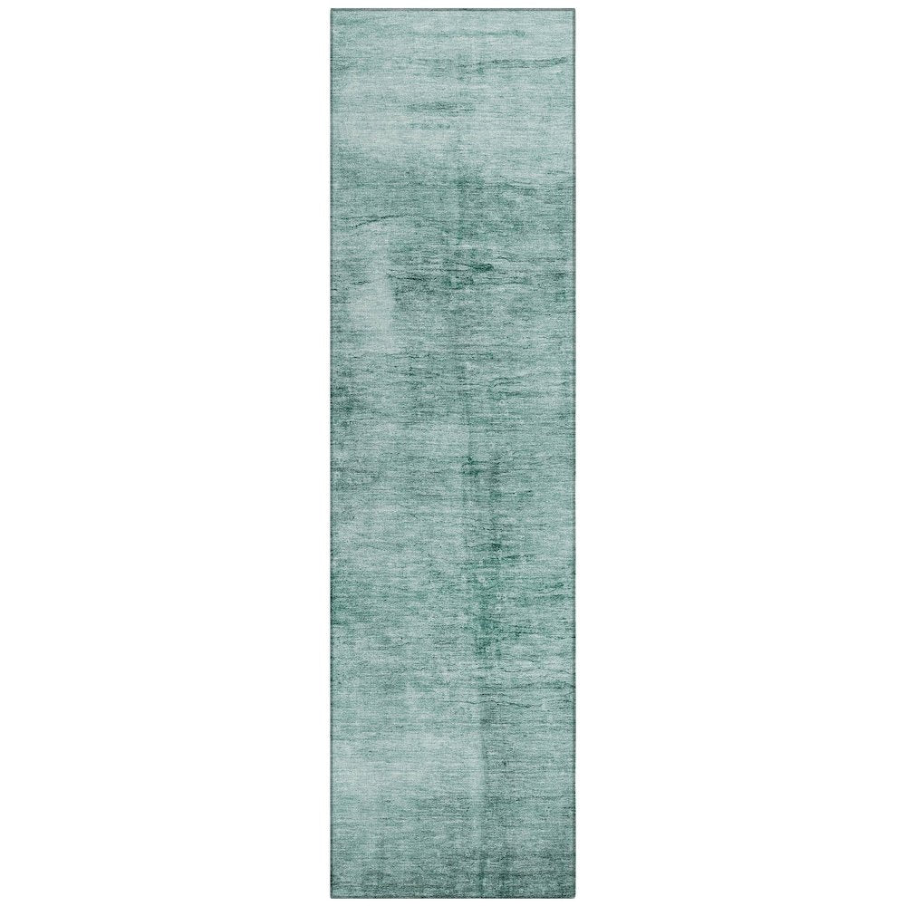 Machine Washable Indoor/Outdoor Chantille Teal 2'3" x 7'6" Runner Rug