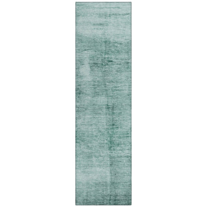 Machine Washable Indoor/Outdoor Chantille Teal 2'3" x 7'6" Runner Rug