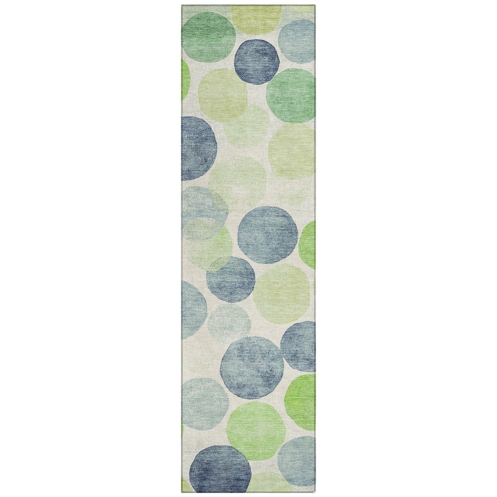 Machine Washable Indoor/Outdoor Chantille Navy 2'3" x 7'6" Runner Rug