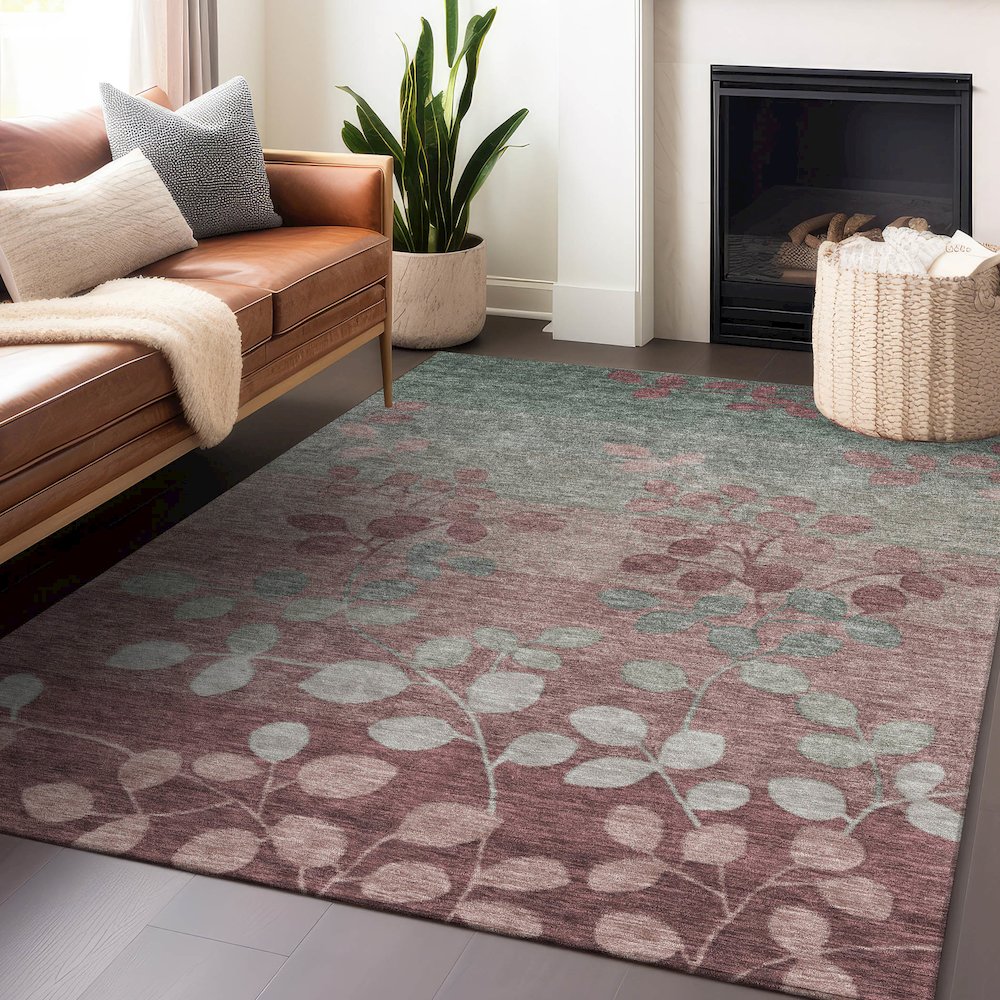 Machine Washable Indoor/Outdoor Chantille Blush 2'6" x 3'10" Rug