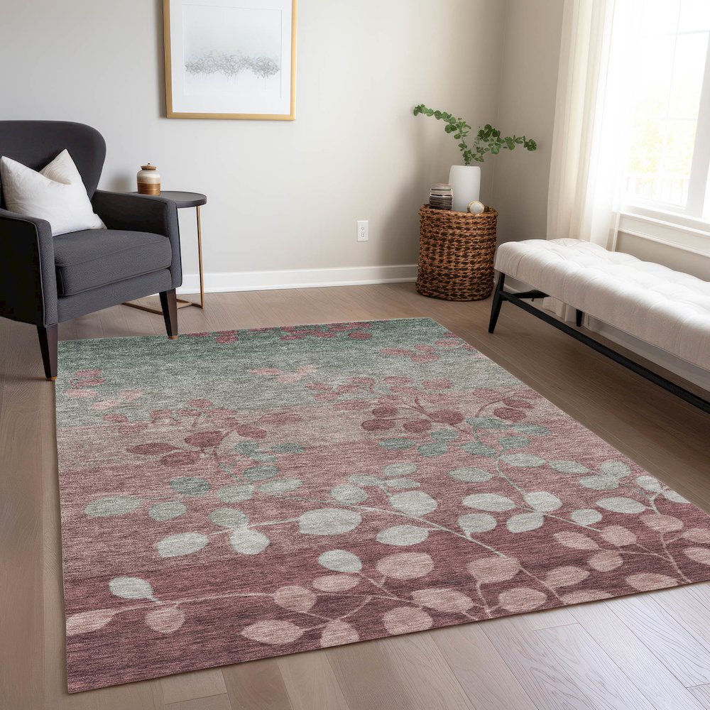 Machine Washable Indoor/Outdoor Chantille Blush 2'6" x 3'10" Rug