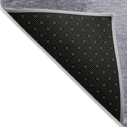 Machine Washable Indoor/Outdoor Chantille Purple 1'8" x 2'6" Rug