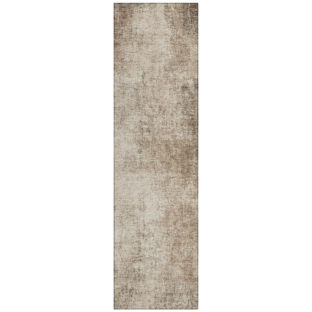 Machine Washable Indoor/Outdoor Chantille Taupe 2'3" x 7'6" Runner Rug