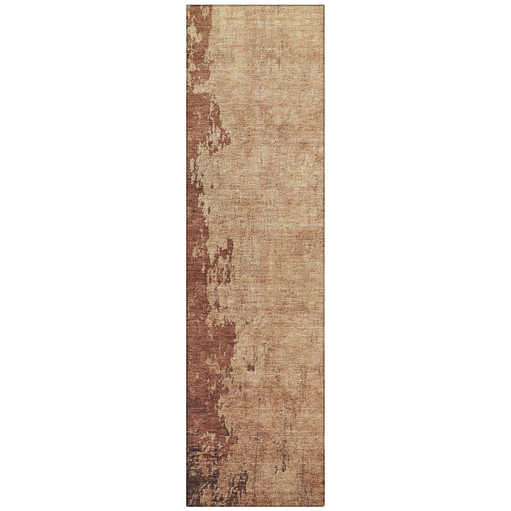 Machine Washable Indoor/Outdoor Chantille Paprika 2'3" x 7'6" Runner Rug