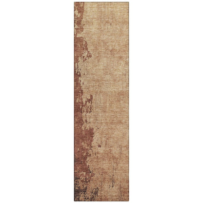 Machine Washable Indoor/Outdoor Chantille Paprika 2'3" x 7'6" Runner Rug