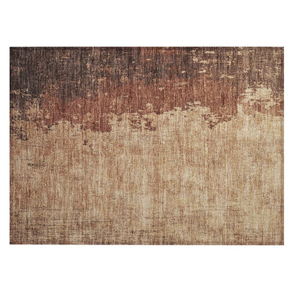 Machine Washable Indoor/Outdoor Chantille Paprika 1'8" x 2'6" Rug