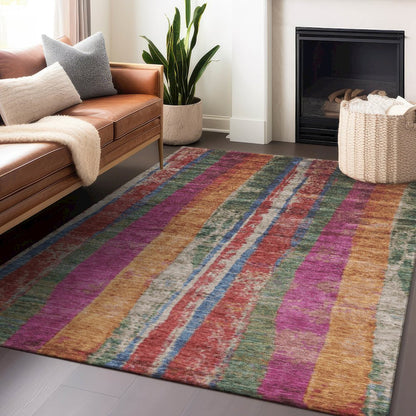 Machine Washable Indoor/Outdoor Chantille Putty 2'6" x 3'10" Rug