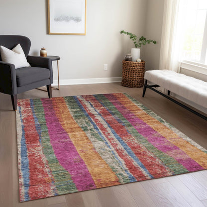 Machine Washable Indoor/Outdoor Chantille Putty 2'6" x 3'10" Rug