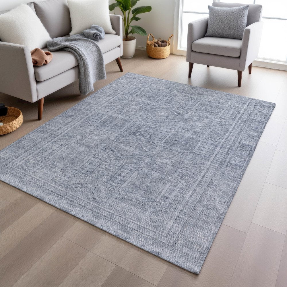 Machine Washable Indoor/Outdoor Chantille Sky 2'6" x 3'10" Rug