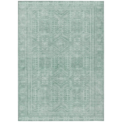 Machine Washable Indoor/Outdoor Chantille Teal 2'6" x 3'10" Rug
