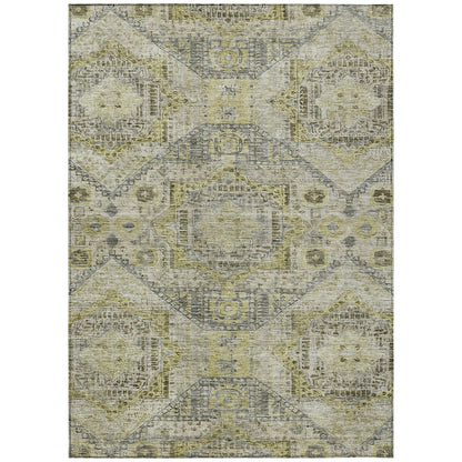 Machine Washable Indoor/Outdoor Chantille Khaki 2'6" x 3'10" Rug