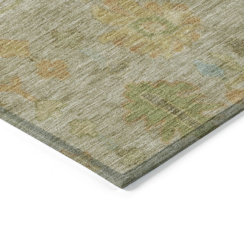 Machine Washable Indoor/Outdoor Chantille Khaki 1'8" x 2'6" Rug