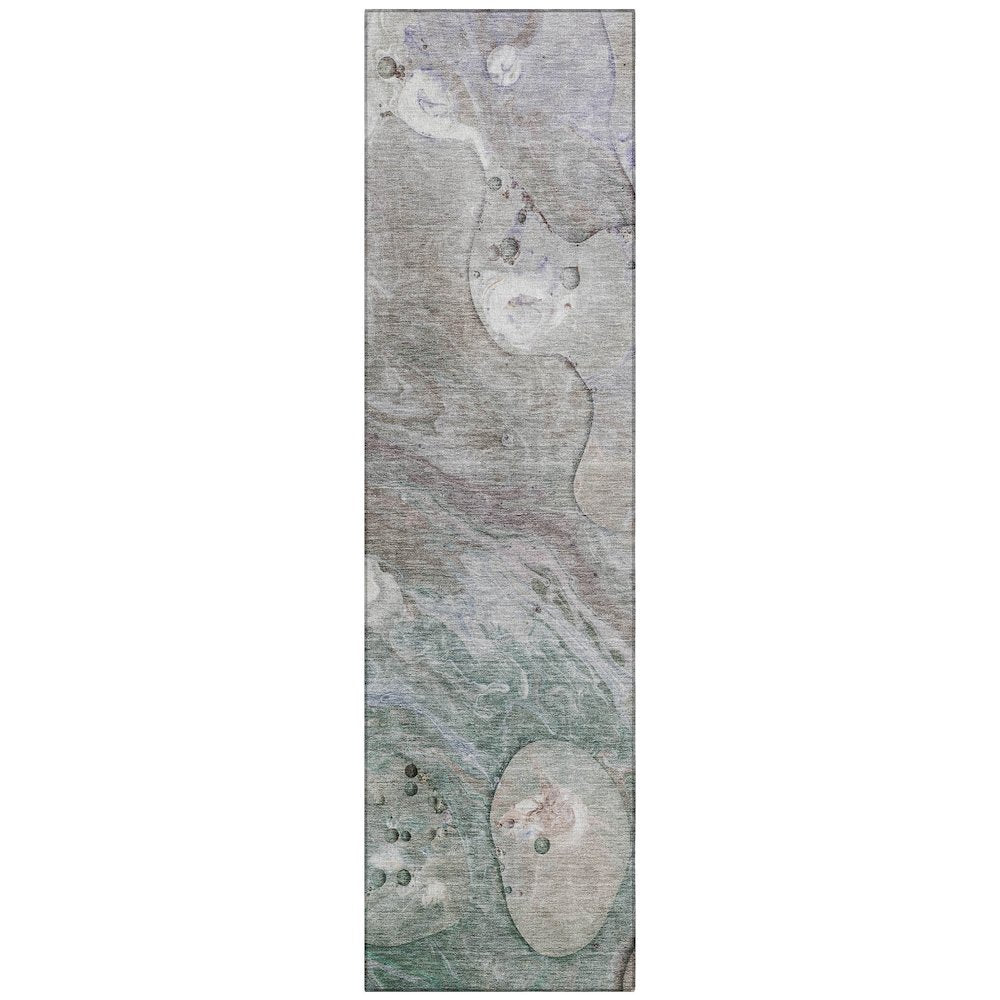 Machine Washable Indoor/Outdoor Chantille Khaki 2'3" x 7'6" Runner Rug