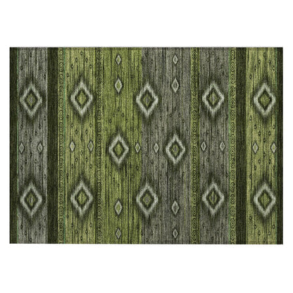 Machine Washable Indoor/Outdoor Chantille Aloe 1'8" x 2'6" Rug