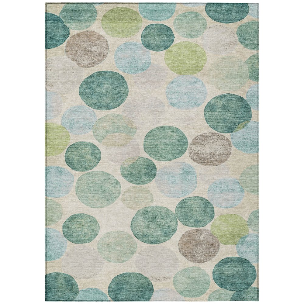 Machine Washable Indoor/Outdoor Chantille Teal 2'6" x 3'10" Rug