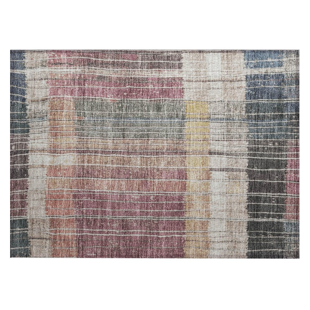 Machine Washable Indoor/Outdoor Chantille Mauve 1'8" x 2'6" Rug