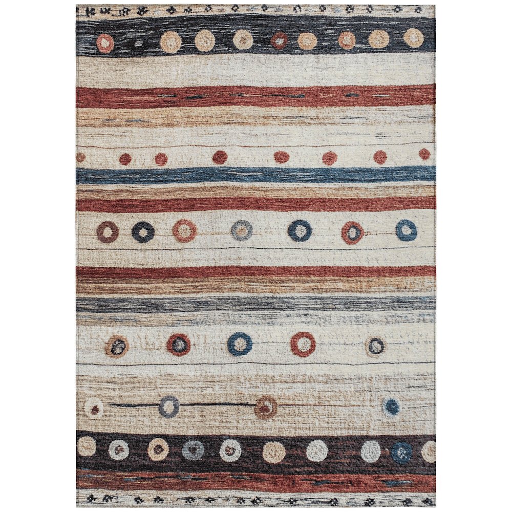 Machine Washable Indoor/Outdoor Chantille Beige 2'6" x 3'10" Rug