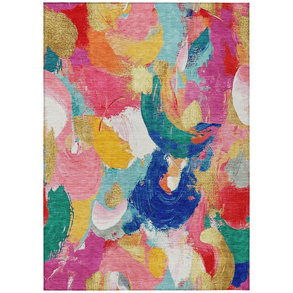 Machine Washable Indoor/Outdoor Chantille Blush 2'6" x 3'10" Rug