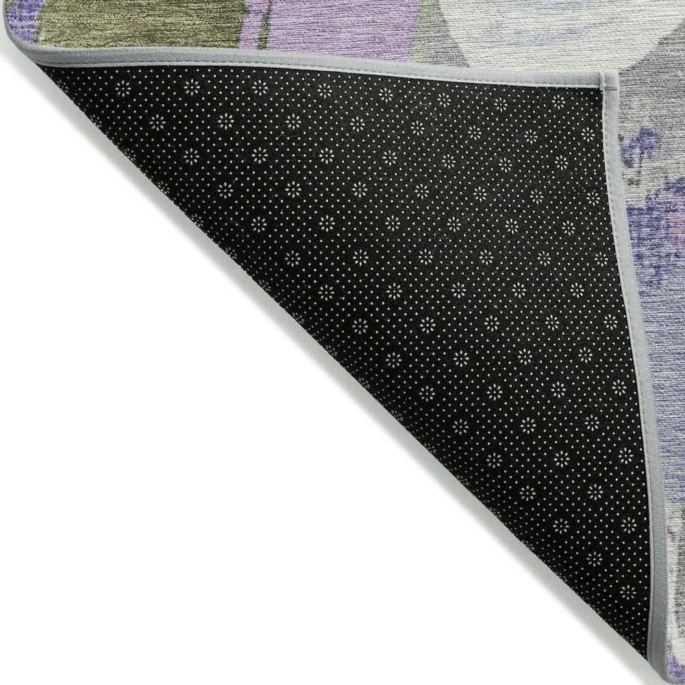 Machine Washable Indoor/Outdoor Chantille Lavender 1'8" x 2'6" Rug