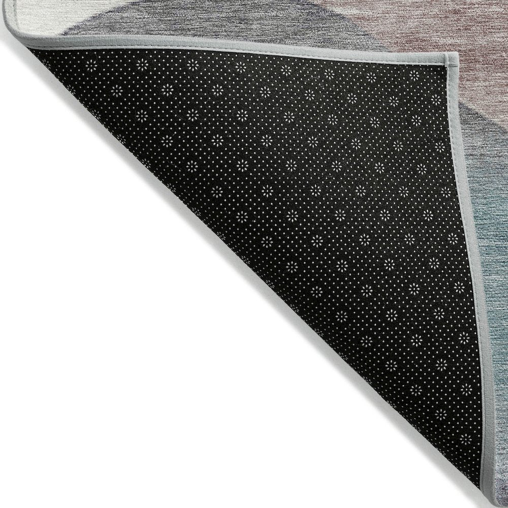 Machine Washable Indoor/Outdoor Chantille Teal 1'8" x 2'6" Rug