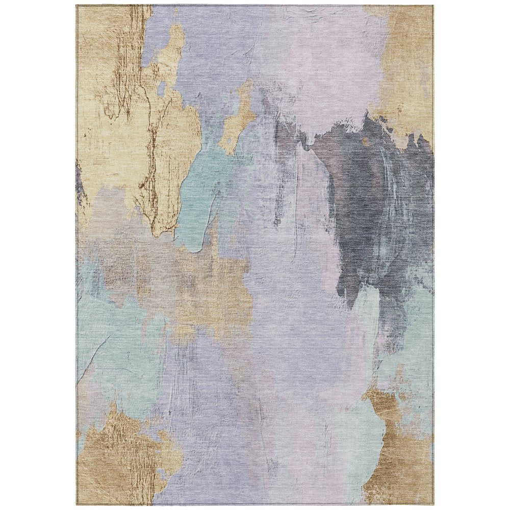 Machine Washable Indoor/Outdoor Chantille Lavender 2'6" x 3'10" Rug