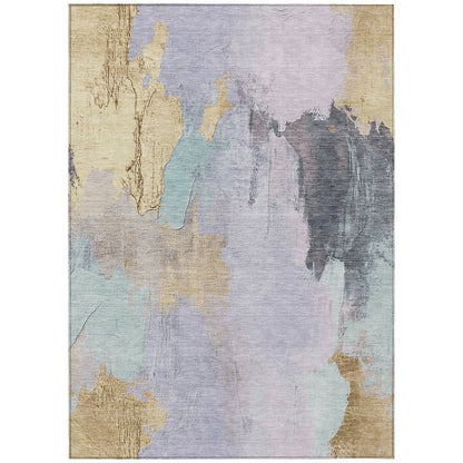 Machine Washable Indoor/Outdoor Chantille Lavender 2'6" x 3'10" Rug