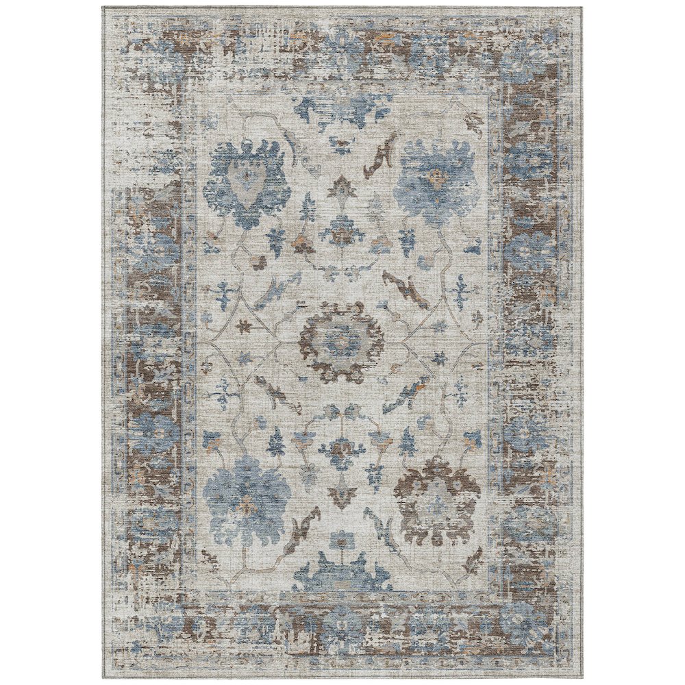 Machine Washable Indoor/Outdoor Chantille Putty 2'6" x 3'10" Rug