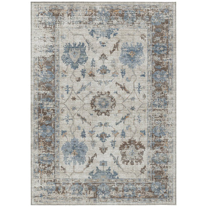 Machine Washable Indoor/Outdoor Chantille Putty 2'6" x 3'10" Rug