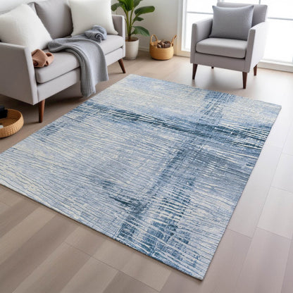 Machine Washable Indoor/Outdoor Chantille Sky 2'6" x 3'10" Rug