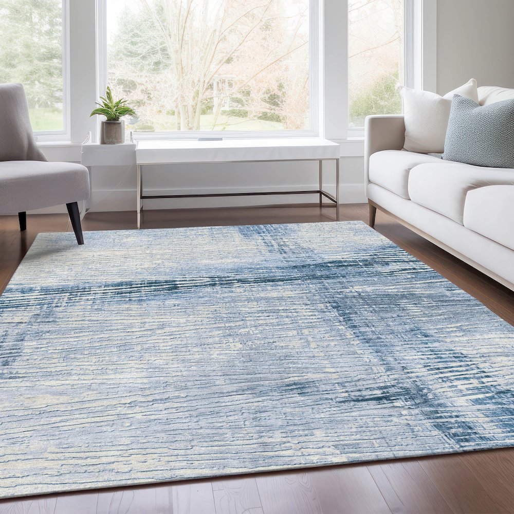 Machine Washable Indoor/Outdoor Chantille Sky 2'6" x 3'10" Rug