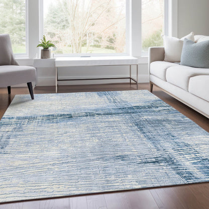 Machine Washable Indoor/Outdoor Chantille Sky 2'6" x 3'10" Rug