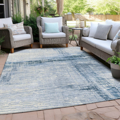 Machine Washable Indoor/Outdoor Chantille Sky 2'6" x 3'10" Rug