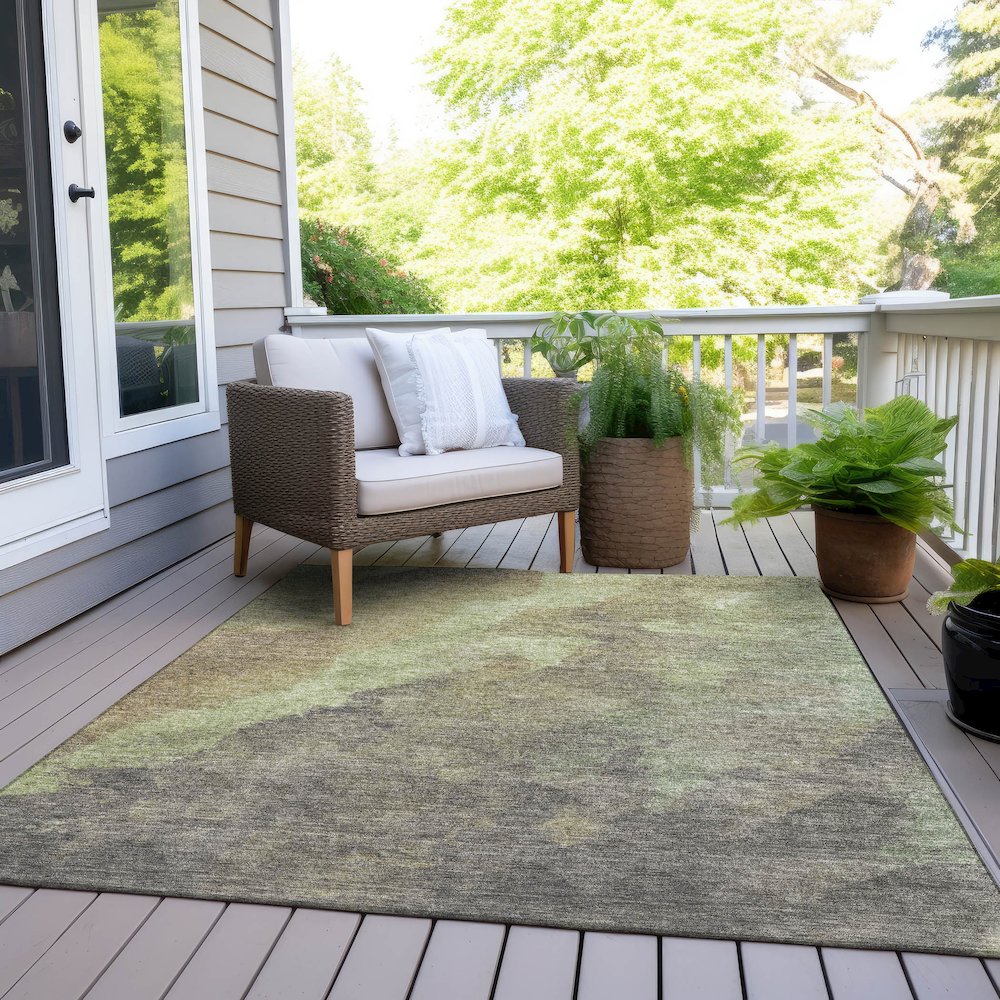 Machine Washable Indoor/Outdoor Chantille Aloe 2'6" x 3'10" Rug