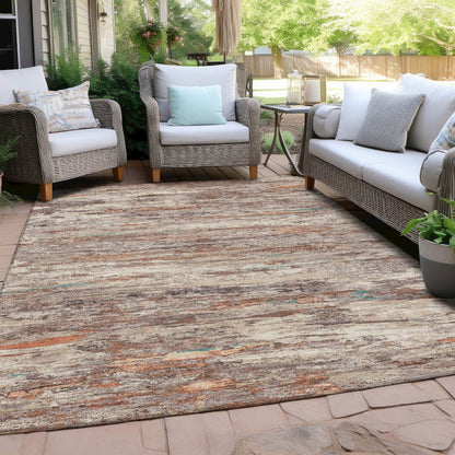 Machine Washable Indoor/Outdoor Chantille Terracotta 2'6" x 3'10" Rug