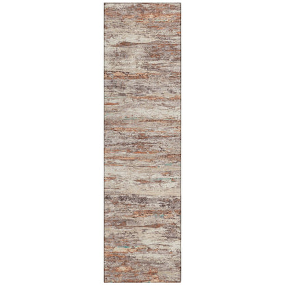 Machine Washable Indoor/Outdoor Chantille Terracotta 2'3" x 7'6" Runner Rug