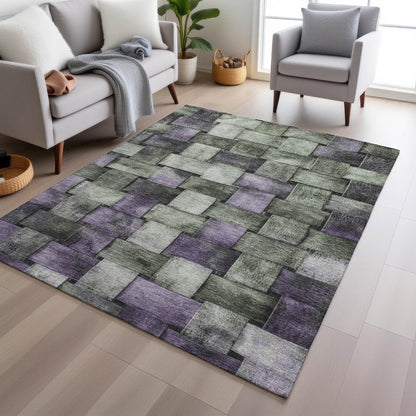Machine Washable Indoor/Outdoor Chantille Sage 2'6" x 3'10" Rug