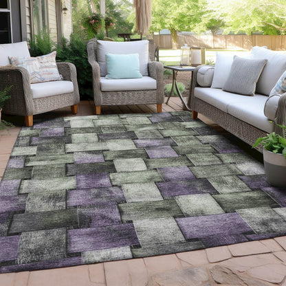 Machine Washable Indoor/Outdoor Chantille Sage 2'6" x 3'10" Rug