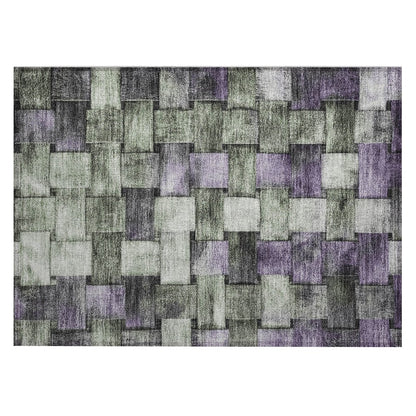 Machine Washable Indoor/Outdoor Chantille Sage 1'8" x 2'6" Rug