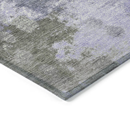 Machine Washable Indoor/Outdoor Chantille Lavender 1'8" x 2'6" Rug